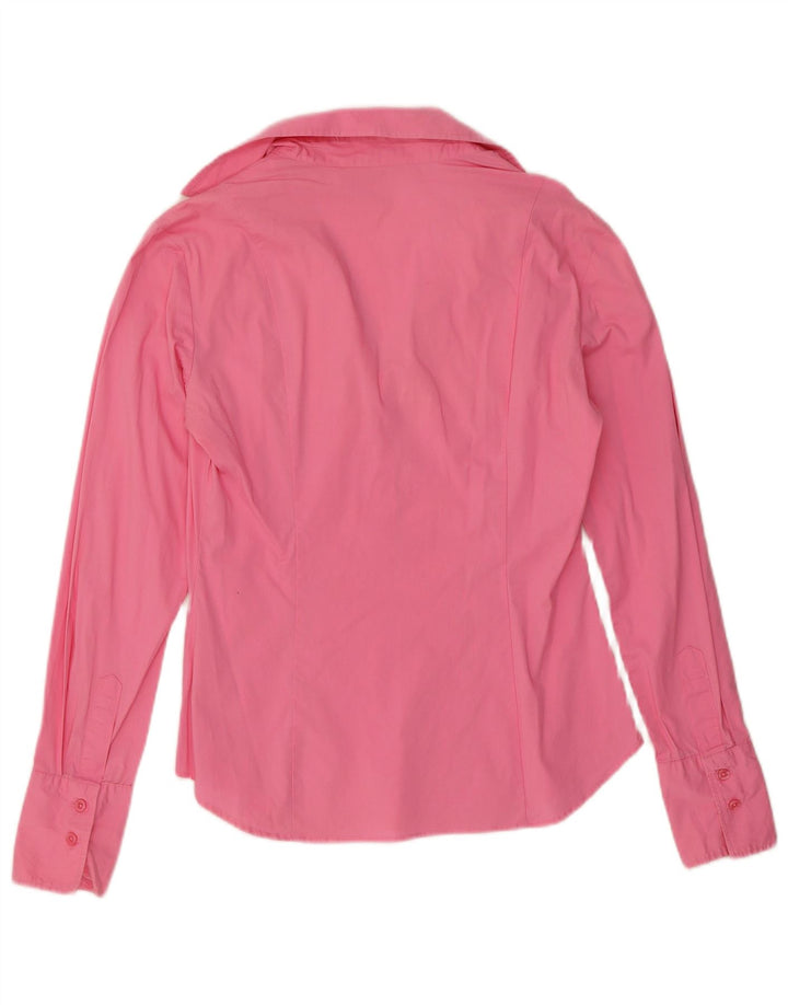 Benetton γυναικείο πουλόβερ πουκάμισο UK 12 Medium Pink