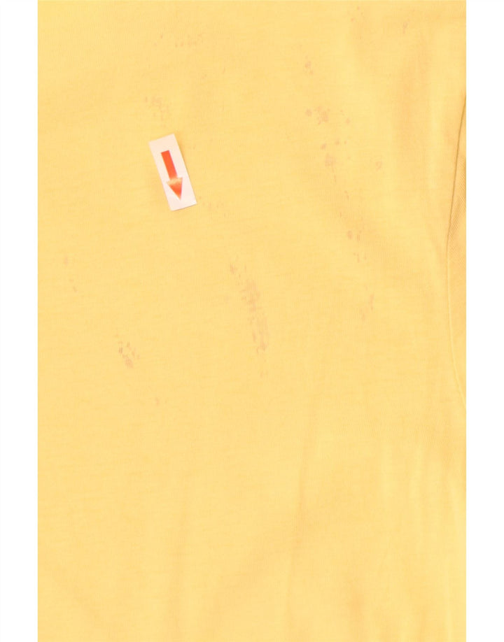 Γυναικείο γραφικό T-Shirt Levi's Top UK 12 Medium Yellow