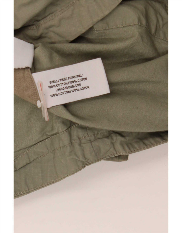 Superdry γυναικείο μπουφάν Parka με κουκούλα UK 12 Medium Khaki Cotton
