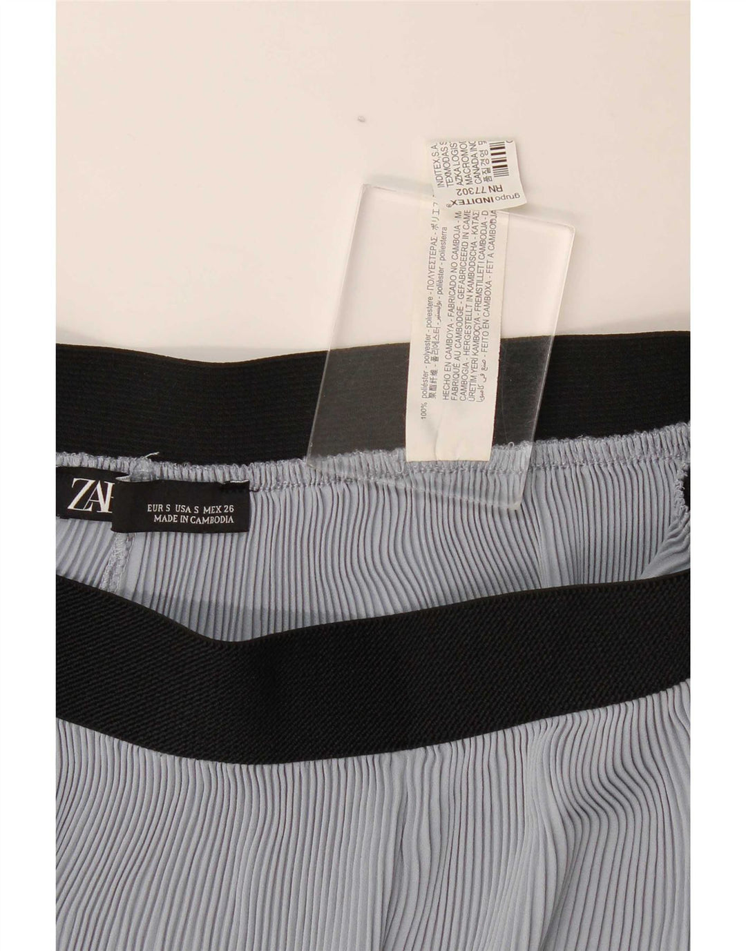 Zara Γυναικείο Παντελόνι Capri Cullotes Small W26 L22 Blue Polyester