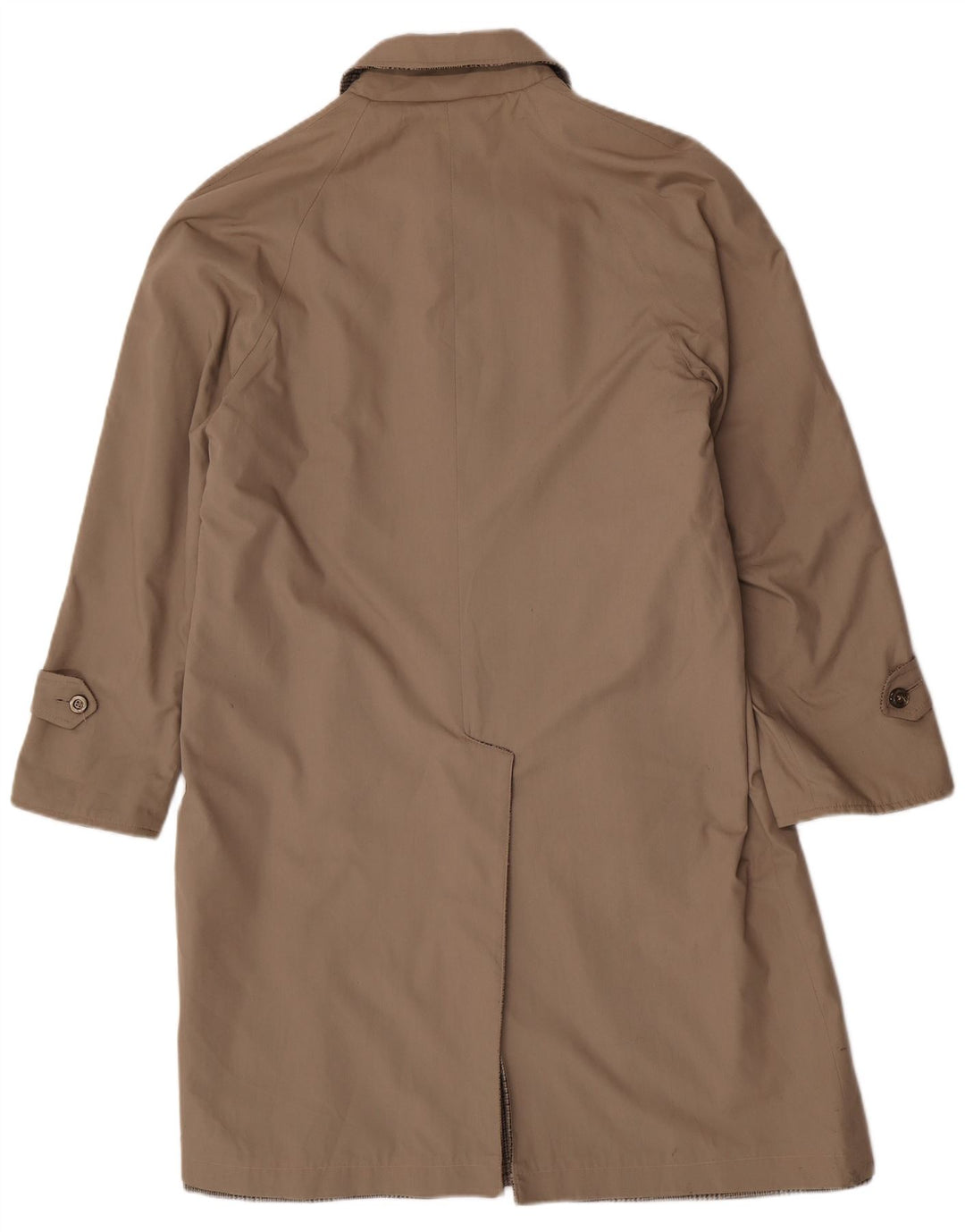 Vintage Ανδρικό αναστρέψιμο πανωφόρι UK 40 Large Beige Check Polyester