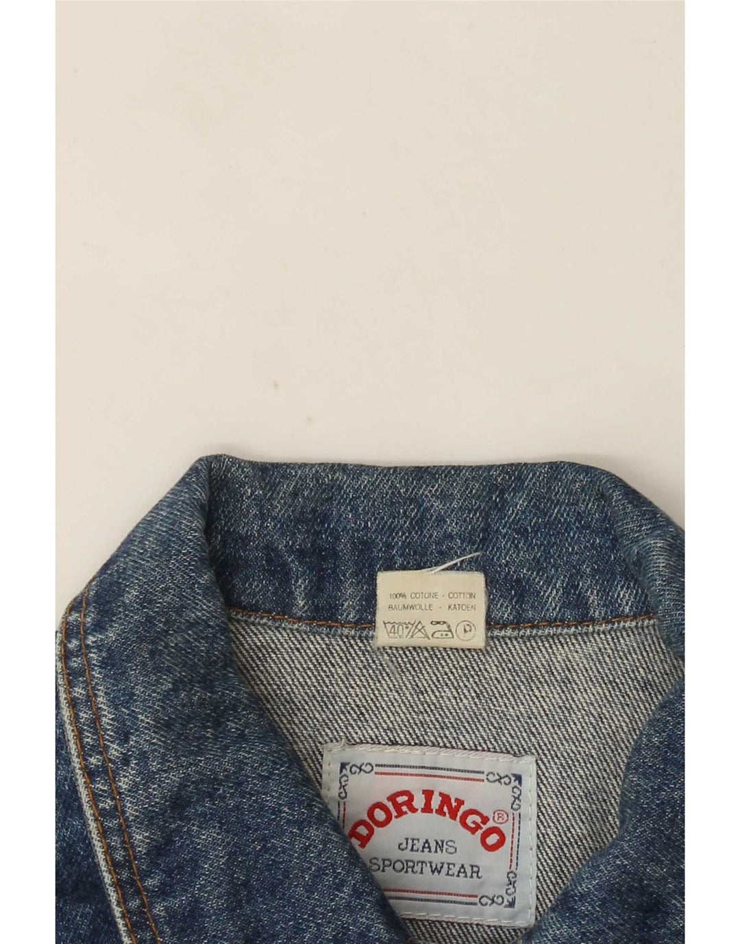 Doringo Γυναικείο Τζιν Μπουφάν UK 10 Small Blue Cotton