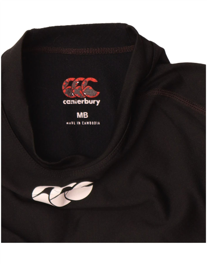 Canterbury Girls Graphic Top μακριά μανίκια 11-12 ετών Μεσαίο μαύρο πολυεστέρα