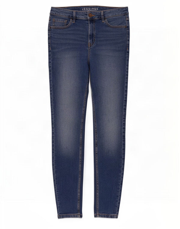 Marks & Spencer Γυναικεία Jegging Τζιν UK 12 Medium W30 L30 Blue Cotton