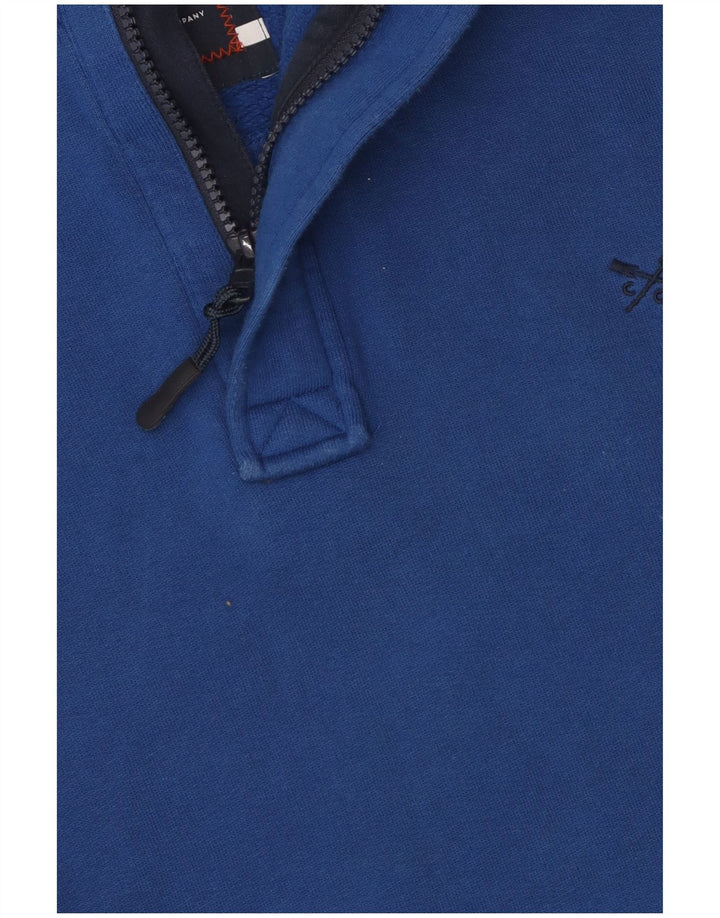 Crew Clothing Ανδρικά γραφικά φούτερ Jumper Small Blue Colourblock
