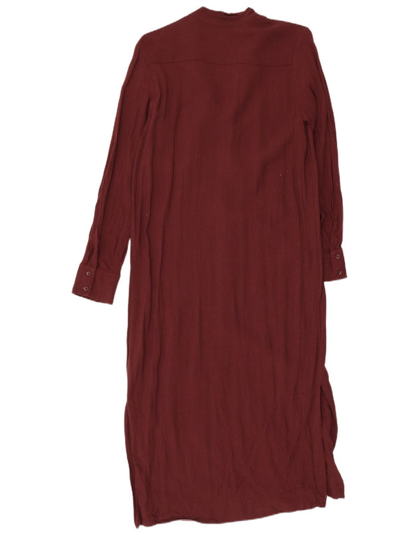 Marks & Spencer Γυναικείο Maxi Φόρεμα UK 10 Small Burgundy