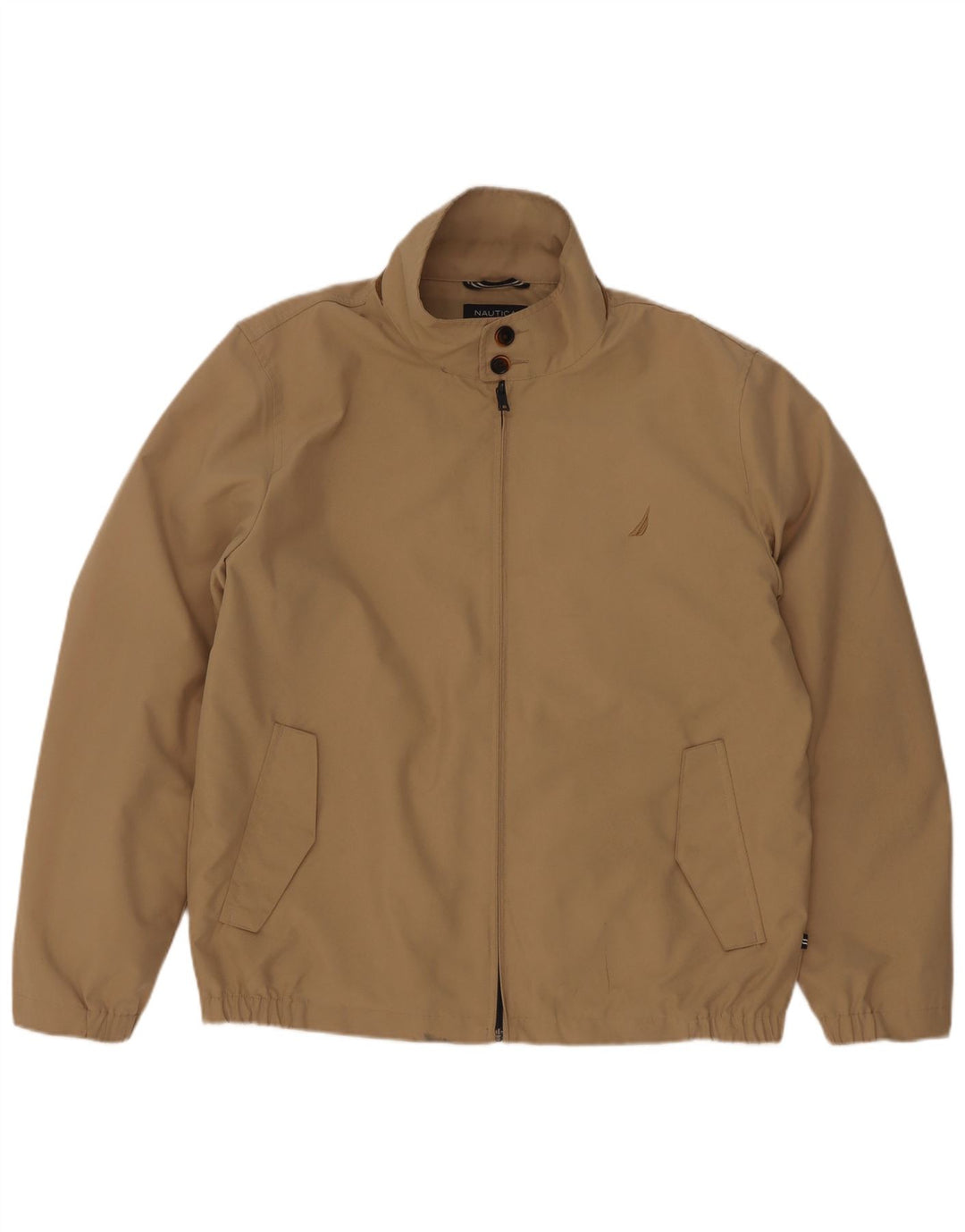 Nautica Ανδρικό Bomber Jacket UK 38 Medium Beige Polyester