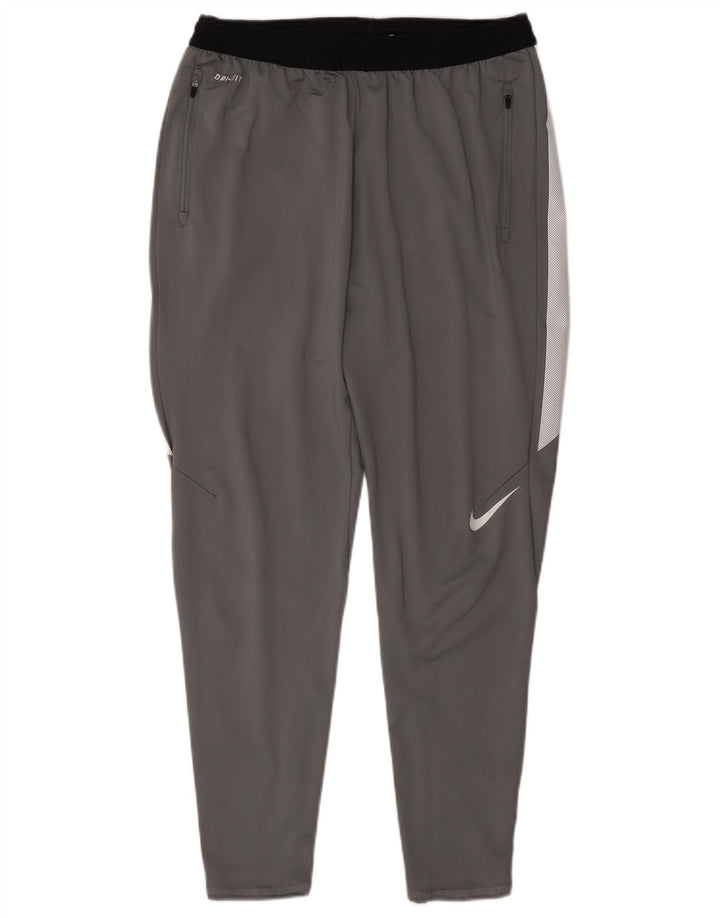 Ανδρική φόρμα Nike Dri Fit Παντελόνι με μεγάλο γκρι χρώμα από πολυεστέρα
