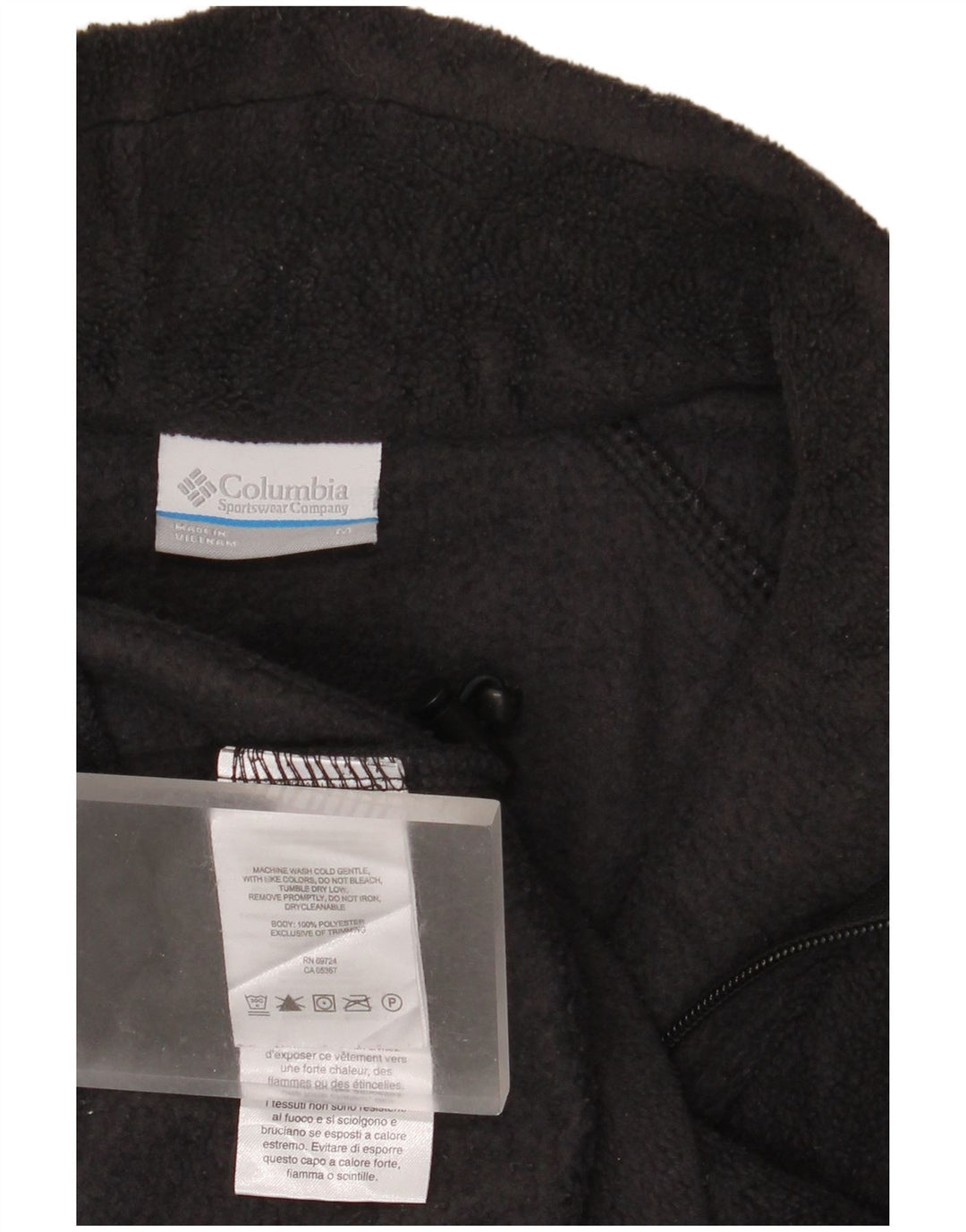COLUMBIA Γυναικείο Fleece Jacket UK 14 Medium Black Polyester