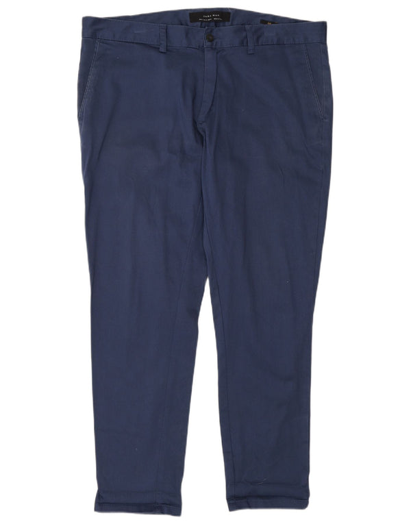Ανδρικό παντελόνι Chino Zara Slim EU 46 XL W36 L28 Navy Blue
