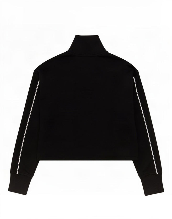 Μπουφάν Nike Girls Crop αθλητική φόρμα 13-14 ετών XL μαύρο πολυεστέρα