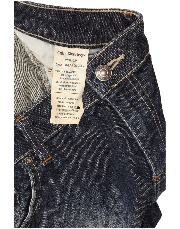 Calvin Klein Γυναικεία Bootcut Jeans W32 L34 Navy Blue Cotton