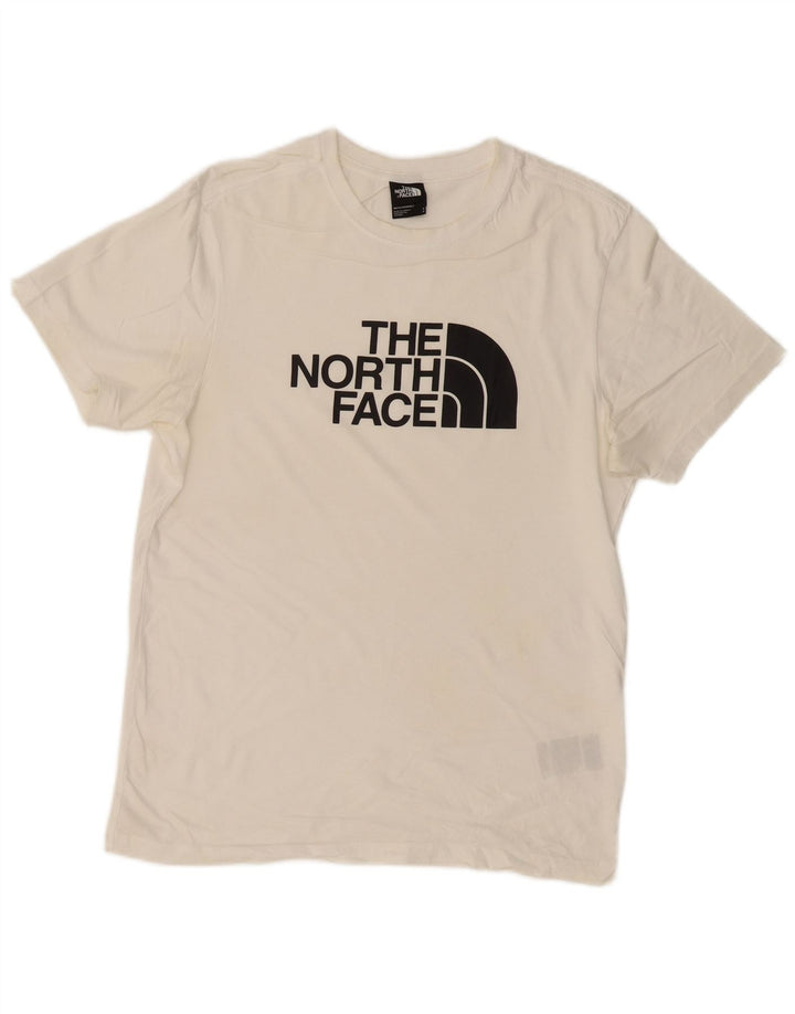THE NORTH FACE Ανδρικό γραφικό T-Shirt Top Μικρό λευκό βαμβακερό
