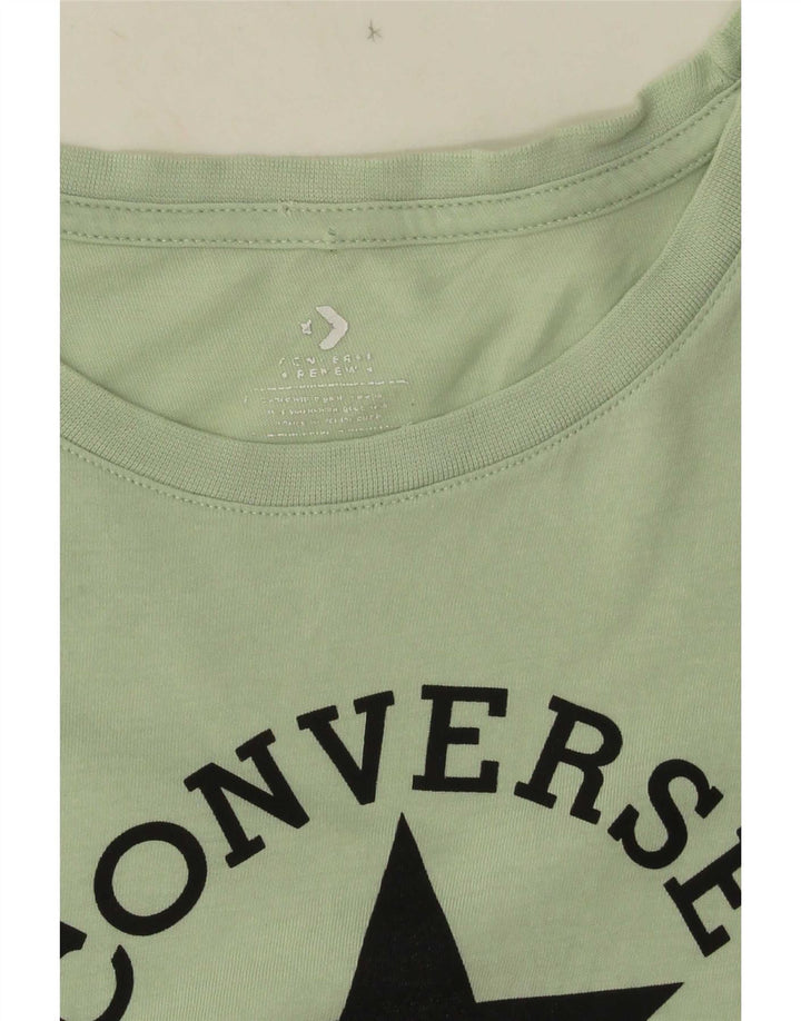Γυναικείο γραφικό μπλουζάκι Converse Top UK 10 Small Green