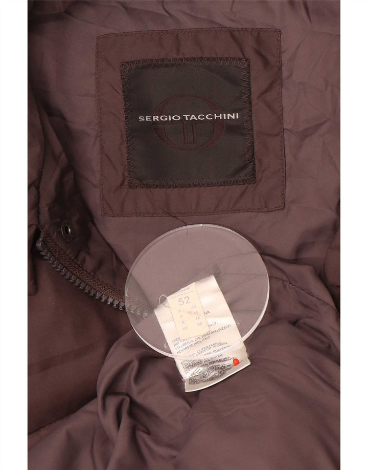 Sergio Tacchini Ανδρικό μπουφάν με επένδυση IT 52 XL Brown Polyamide