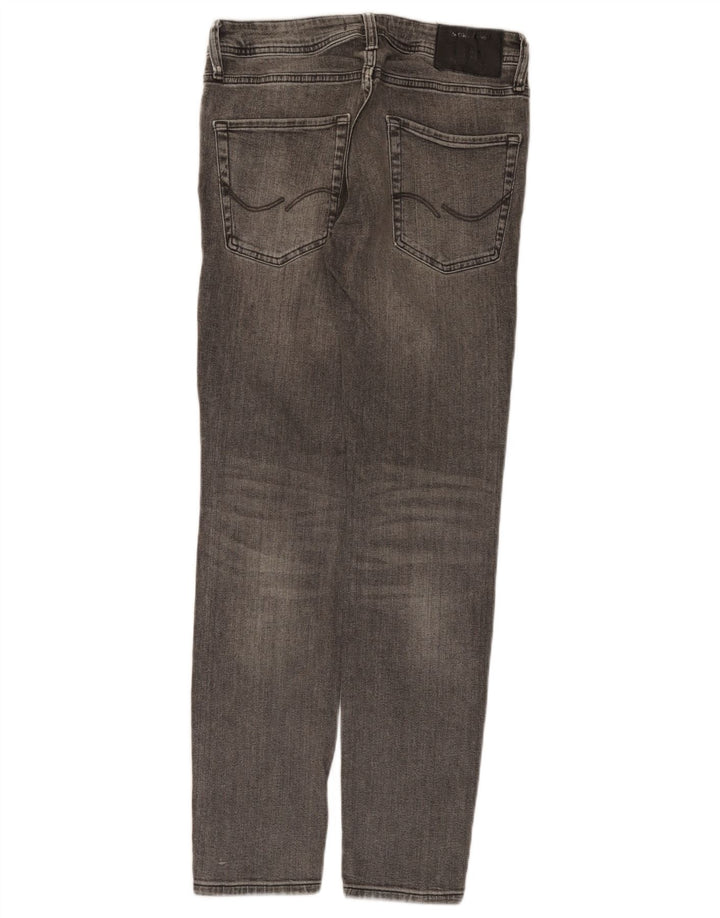 JACK & JONES Ανδρικό στενό τζιν W30 L30 Γκρι βαμβακερό