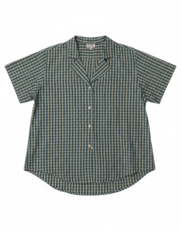 Balloon Womens EU 38 Medium Green Check Cotton