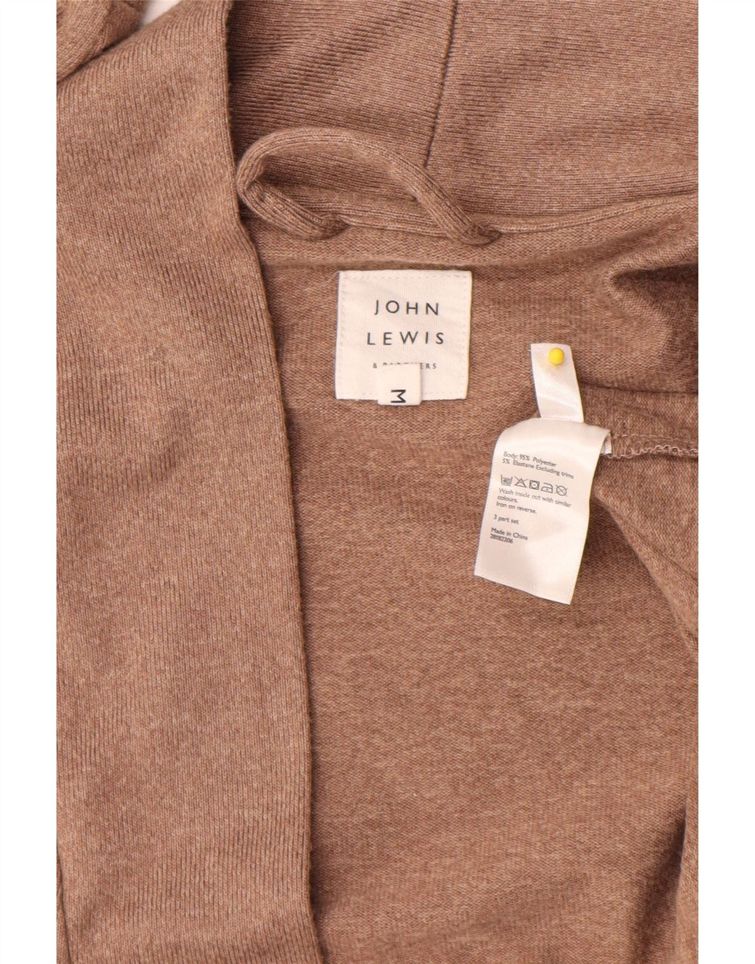 John Lewis Γυναικείο Longline Oversized πουλόβερ ζακέτα UK 14 Μεσαίο καφέ