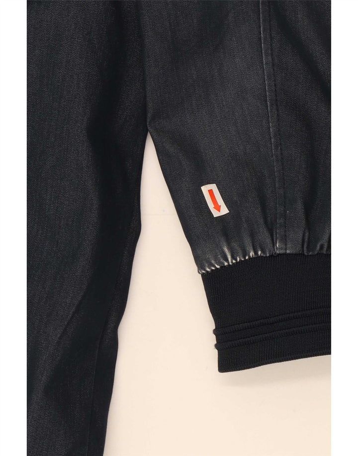 Zara Mens Bomber Jacket UK 38 Medium Navy Blue