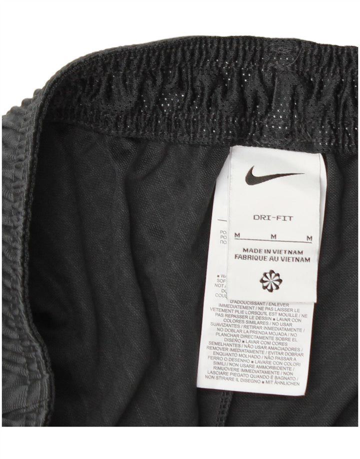 Ανδρικό αθλητικό σορτς Nike Dri Fit, μεσαίο μαύρο γεωμετρικό πολυεστέρα