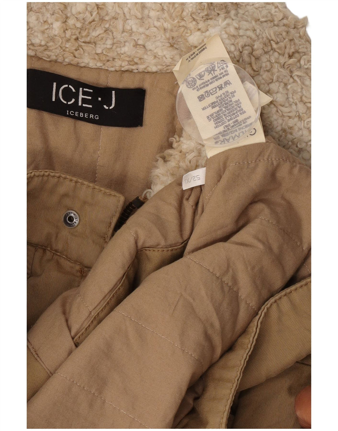 Ανδρικό Μπουφάν Iceberg Utility IT 52 XL Beige Cotton