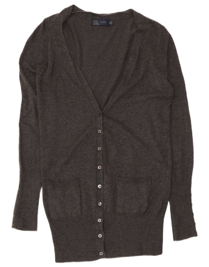 Zara Γυναικείο πουλόβερ UK 12 Medium Grey Rayon
