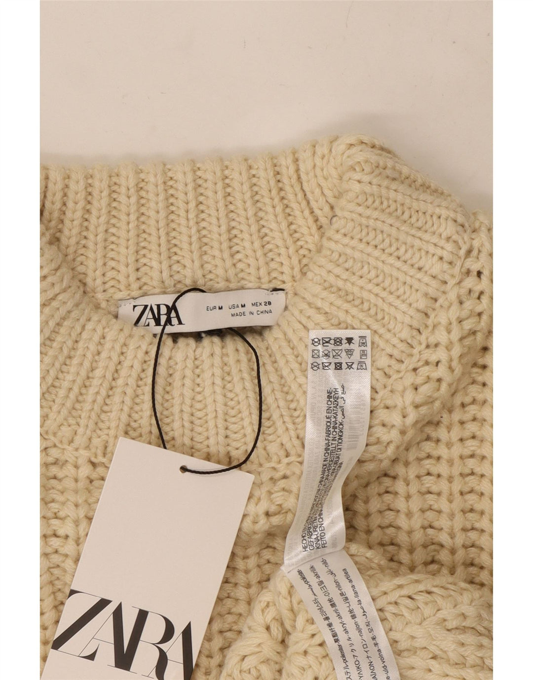 ZARA Γυναικείο πουλόβερ με λαιμόκοψη χελώνας UK 14 μεσαίο πολυεστέρας