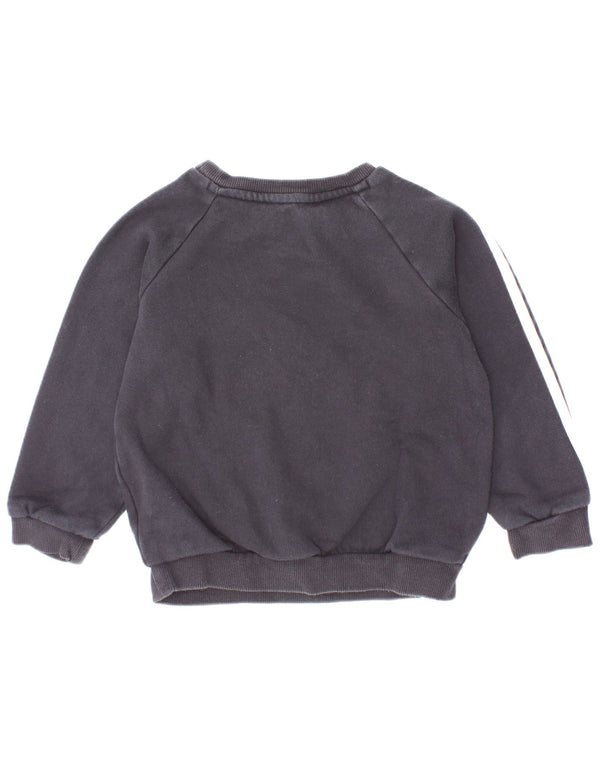 Γραφικό φούτερ Adidas Baby Boys Jumper 18-24 μηνών μαύρο βαμβακερό