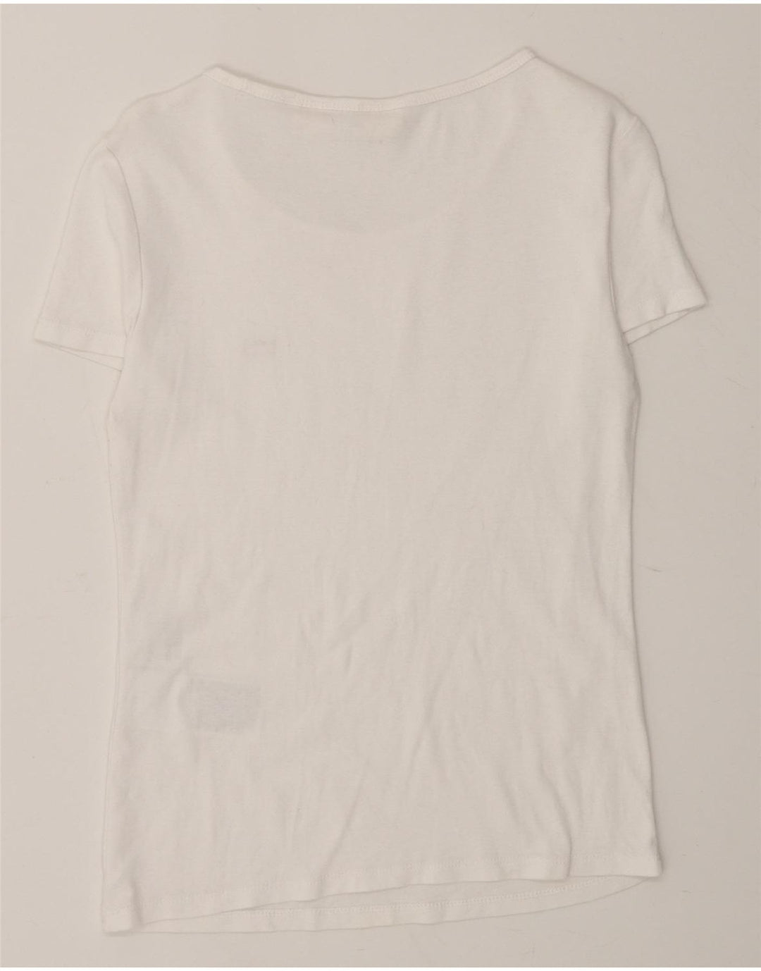 LEVI'S Womens T-Shirt Top UK 12 Medium White Cotton Vintage Levi's and Second-Hand Levi's from Messina Hembry 