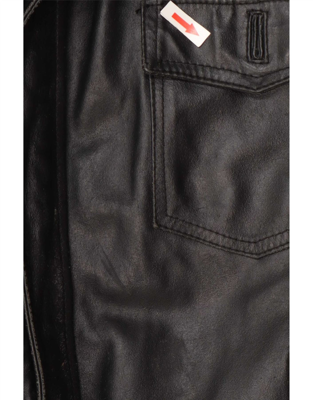 Vintage Mens Leather Flight Aviator Jacket UK 40 Large Black