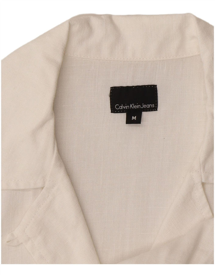 Calvin Klein Jeans Γυναικείο φόρεμα A-Line UK 14 Medium White