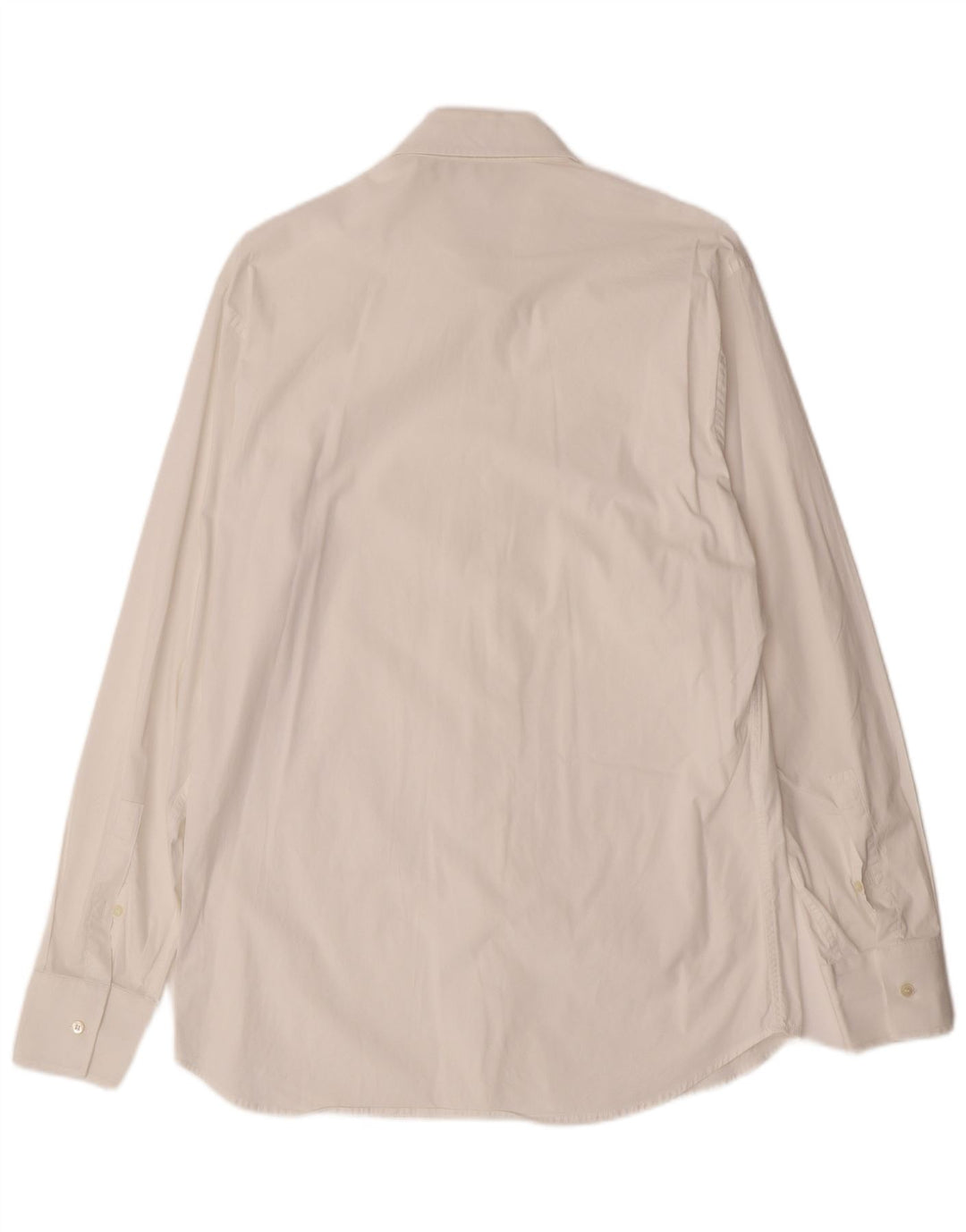 Ανδρικό πουκάμισο TRUSSARDI, μεσαίο λευκό βαμβακερό