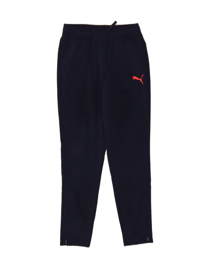 PUMA Boys Tracksuit Trousers 11-12 Years  Navy Blue Polyester Vintage Puma and Second-Hand Puma from Messina Hembry 