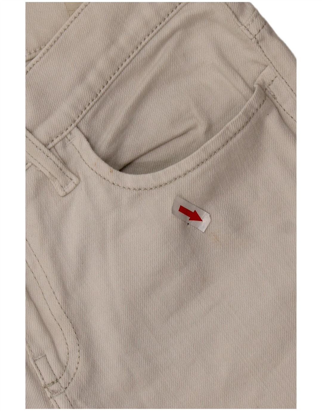 DIESEL Γυναικείο Liv Slim Straight Jeans W27 L24 Λευκό βαμβακερό