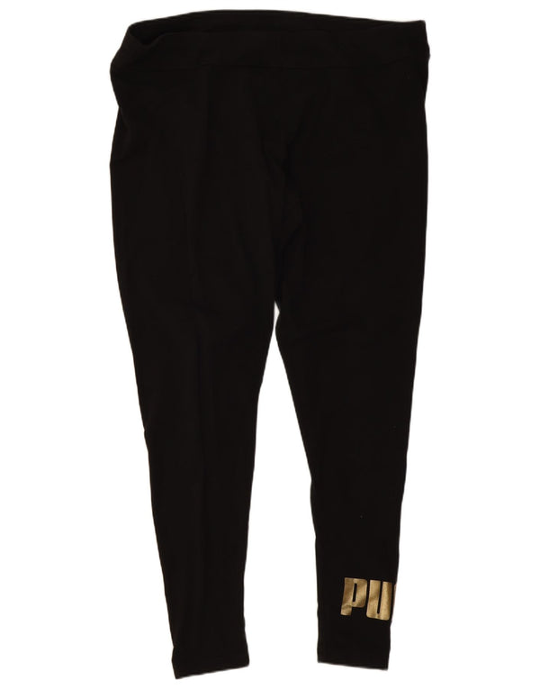 Puma Γυναικείο Γραφικό Κολάν UK 18 XL Μαύρο βαμβακερό