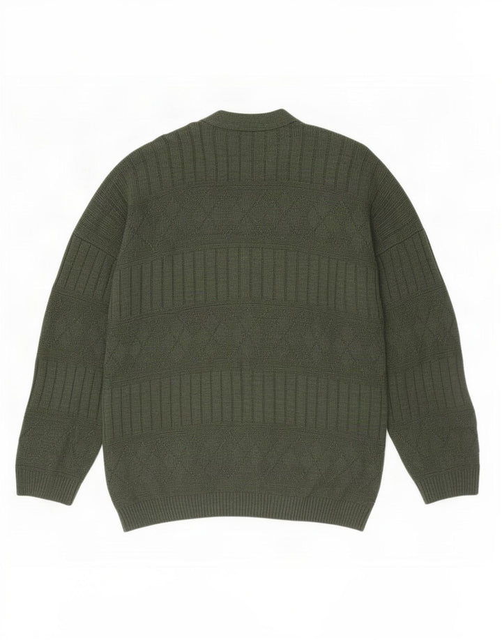 Marks & Spencer Ανδρικό πουλόβερ St. Michael Cardigan Μεγάλο Πράσινο