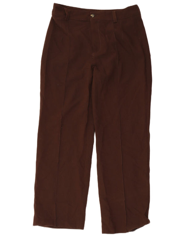Zara Γυναικείο ίσιο καθημερινό παντελόνι XL W32 L32 Καφέ