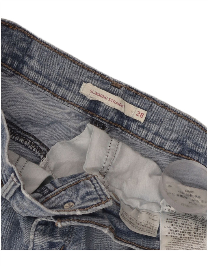 Γυναικείο τζιν σορτς Levi's W28, μεσαίο μπλε βαμβακερό