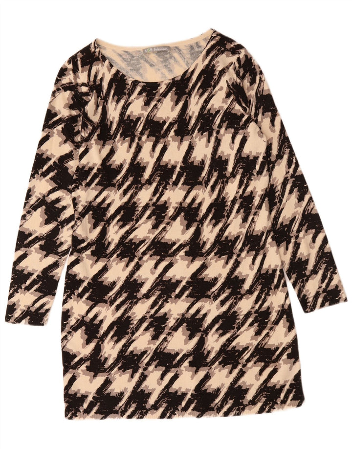 Marks & Spencer Γυναικείο φόρεμα άλτης UK 16 Large Black Houndstooth