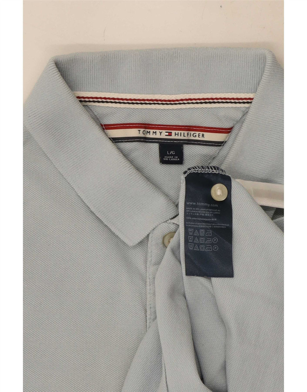 Tommy Hilfiger Ανδρικό Πόλο Μπλουζάκι μεγάλο μπλε βαμβακερό