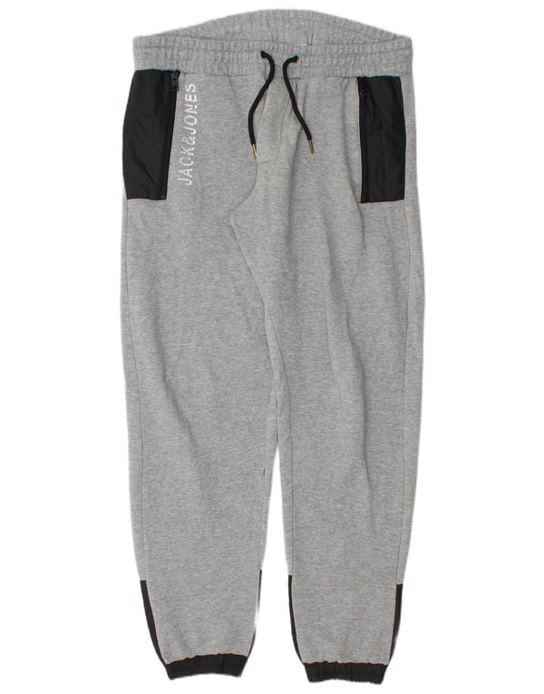 JACK & JONES Ανδρική φόρμα παντελόνι Joggers μεγάλο γκρι χρώμα