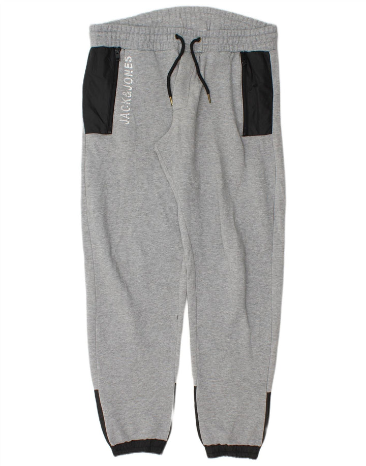 JACK & JONES Ανδρική φόρμα παντελόνι Joggers μεγάλο γκρι χρώμα