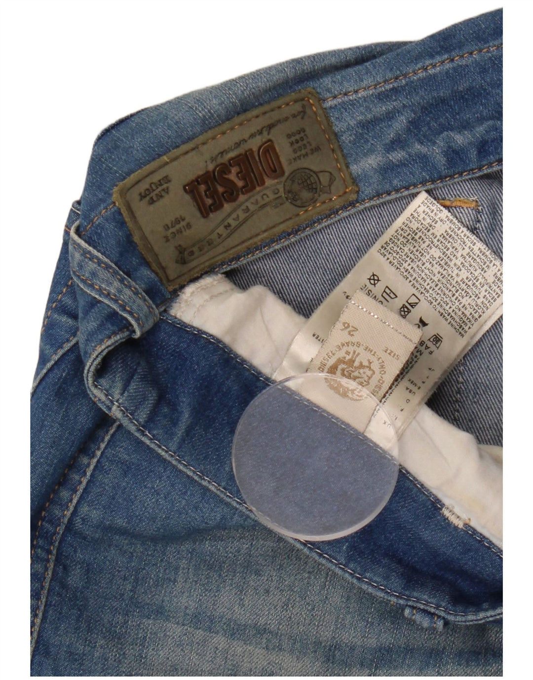 DIESEL Γυναικείο Grupee Super Skinny Jeans W26 L33 Μπλε βαμβακερό