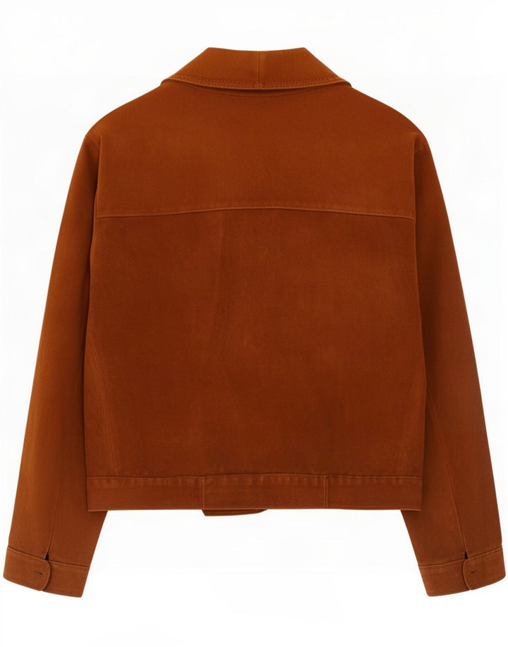 Γυναικείο Suede Jacket Vintage UK 38 Medium Brown Leather