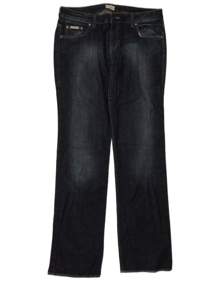 Calvin Klein Γυναικεία Bootcut Jeans W32 L34 Navy Blue Cotton