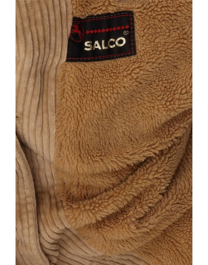 Salco Γυναικείο Κοτλέ Πανωφόρι UK 14 Medium Beige