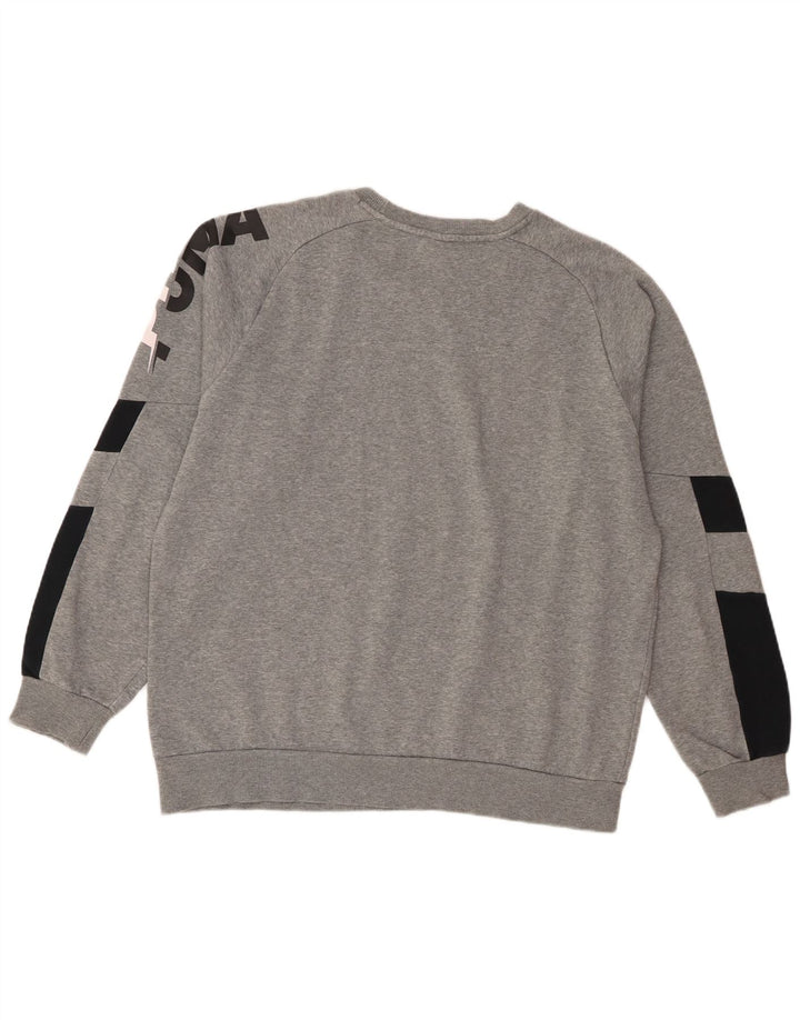 Ανδρικό γραφικό φούτερ Puma Jumper με μεγάλο γκρι χρώμα