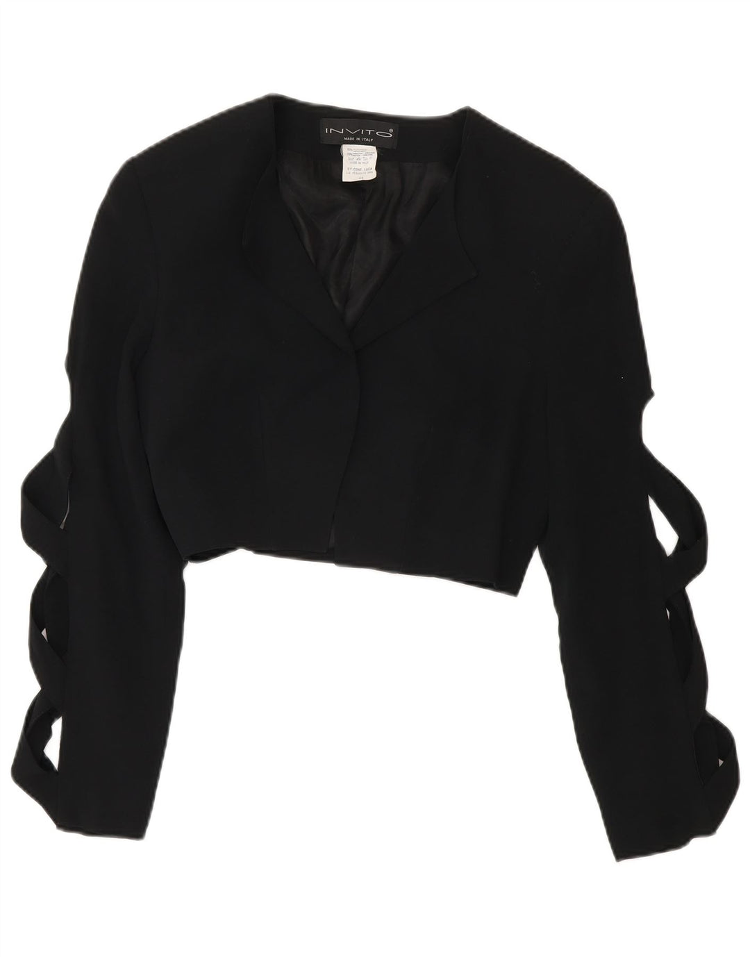 Vintage Γυναικείο μπουφάν Bolero IT 44 Medium Black Acetate