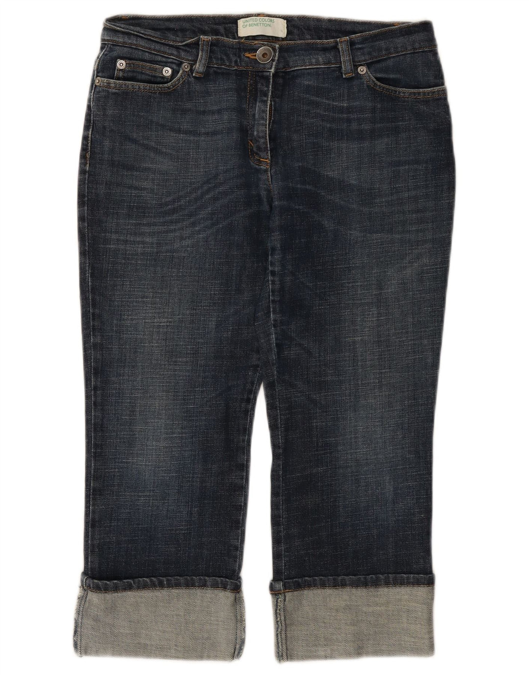BENETTON Γυναικείο Τζιν Capri W28 L21 Μπλε