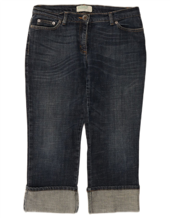 BENETTON Γυναικείο Τζιν Capri W28 L21 Μπλε